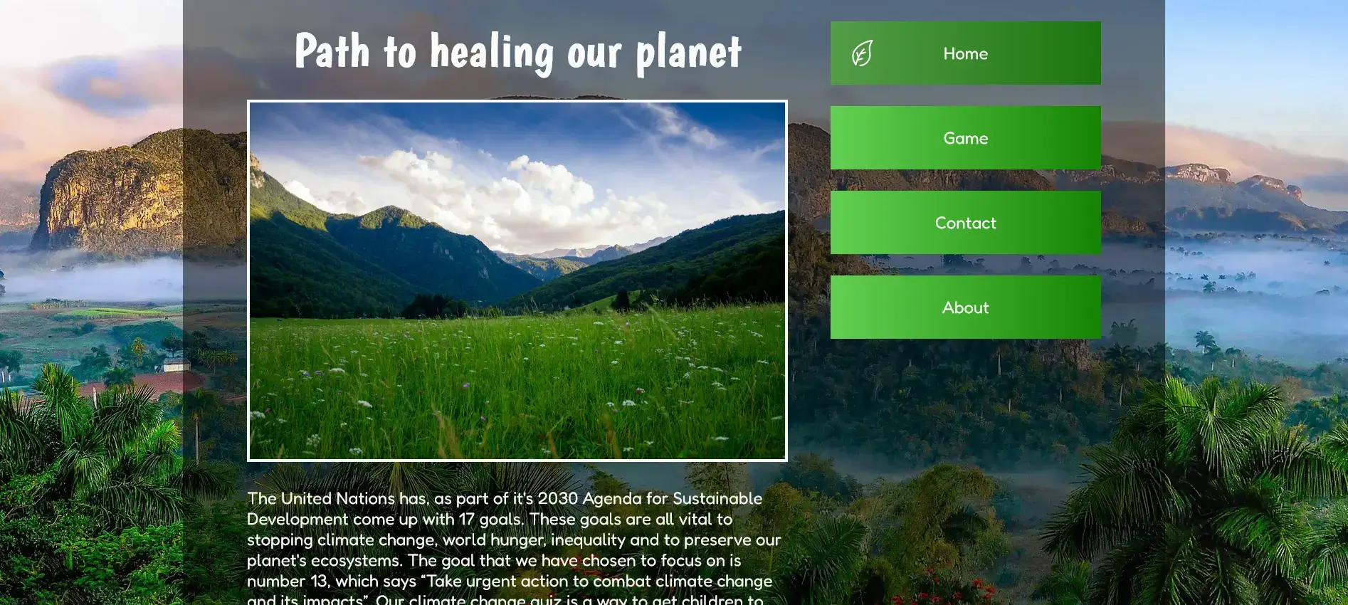 Preview image of The Climate Quiz static website project